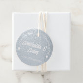 Vorlage für luxuriöse Logos zeigt Silver Effect Geschenkanhänger (Mit Box)
