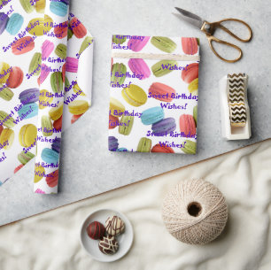 Vorlage für Macaron Cookies Muster-Jeden Anlaß Geschenkpapier