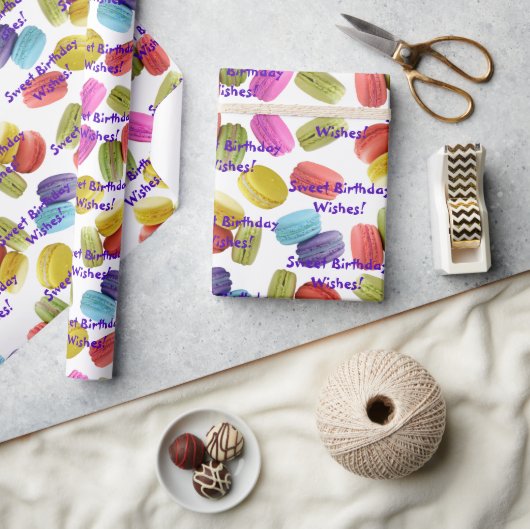 Vorlage für Macaron Cookies Muster-Jeden Anlaß Geschenkpapier (Kunsthandwerk)