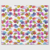 Vorlage für Macaron Cookies Muster-Jeden Anlaß Geschenkpapier (Flach)