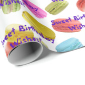 Vorlage für Macaron Cookies Muster-Jeden Anlaß Geschenkpapier (Rolleneckpunkt)