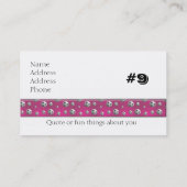 VORLAGE FÜR MÄDCHEN-SOCCER-PLAYER-VISITENKARTEN VISITENKARTE (Rückseite)