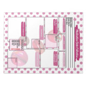 Vorlage für Magenta Medizin für Studierende Notizblock (Vorderseite)