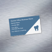 Vorlage für Magnetkarten von Zahnarztbüros Magnetische Visitenkarte (Beispiel)