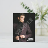 Vorlage für männliche Musterkopfkarten Postkarte (Stehend Vorderseite)