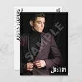 Vorlage für männliche Musterkopfkarten Postkarte (Vorne/Hinten)