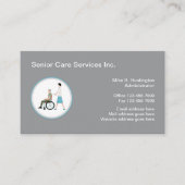 Vorlage für medizinische Logos für Senior Care Ser Visitenkarte (Vorderseite)