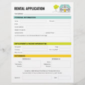 Vorlage für Mietverträge (Vorderseite)