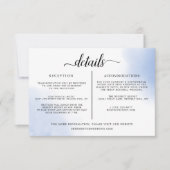 Vorlage für Minimalistische Angaben zu Hochzeiten (Vorderseite)