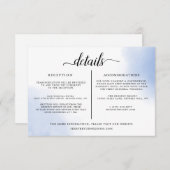 Vorlage für Minimalistische Angaben zu Hochzeiten (Vorne/Hinten)