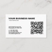 Vorlage für Minimalistische Beispiel-Visitenkarten Visitenkarte (Rückseite)