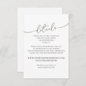 Vorlage für Minimalistische einfache Hochzeitdetai (Vorne/Hinten)