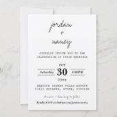 Vorlage für Minimalistische Hochzeiten (Rückseite)