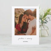 Vorlage für Minimalistische Hochzeiten (Stehend Vorderseite)