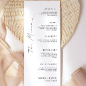 Vorlage für Minimalistische Hochzeitmenükarten