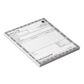 Vorlage für Minimalistische Karierte Grenzrechnung Notizblock (angewinkelt)