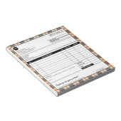 Vorlage für Minimalistische Karierte grenzübergrei Notizblock (angewinkelt)