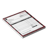 Vorlage für Minimalistische Karierte grenzübergrei Notizblock (angewinkelt)