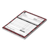 Vorlage für Minimalistische Karierte grenzübergrei Notizblock (Rotiert)