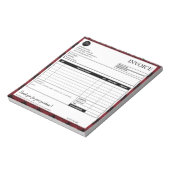 Vorlage für Minimalistische Karierte grenzübergrei Notizblock (Rotiert)