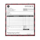 Vorlage für Minimalistische Karierte grenzübergrei Notizblock (Vorderseite)