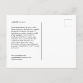 Vorlage für Minimalistische Postkarten (Rückseite)