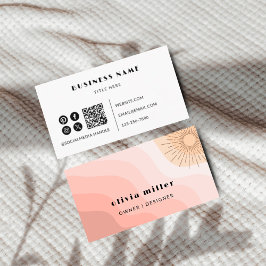 Vorlage für Minimalistische QR-Code-Visitenkarte Visitenkarte