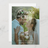 Vorlage für Minimalistische Save the Date Einladun (Vorne/Hinten)