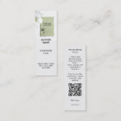 Vorlage für Minimalistisches Author-Lesezeichen mi Mini Visitenkarte (Vorne/Hinten)