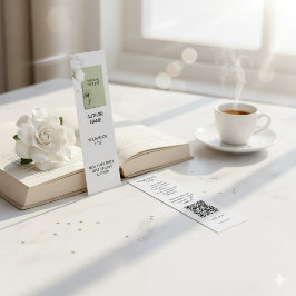 Vorlage für Minimalistisches Author-Lesezeichen mi Mini Visitenkarte