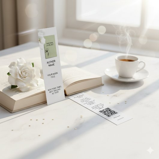 Vorlage für Minimalistisches Author-Lesezeichen mi Mini Visitenkarte