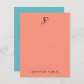 Vorlage für Mit Monogramm Eleganfarben (Vorne/Hinten)