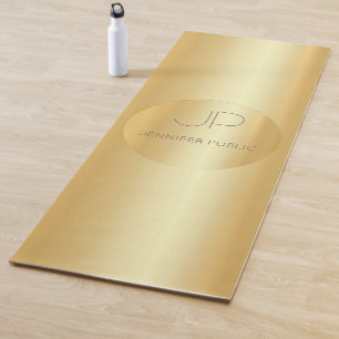 Vorlage für Mit Monogramm Fitness mit benutzerdef Yogamatte