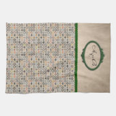 Vorlage für mit Monogramm Handtücher (Horizontal)