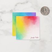 Vorlage für Mit Monogramm Regenbogenfarben (Vorderseite/Rückseite Beispiel)