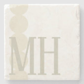 Vorlage für mit Monogramm Untersetzer (Vorderseite)