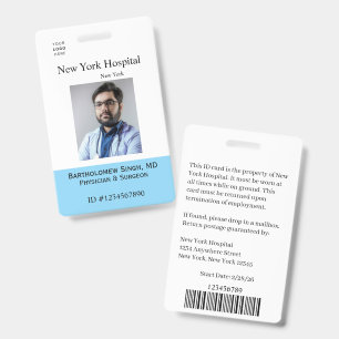 Vorlage für Mitarbeiter-Ausweis der Krankenhaus-Me Ausweis