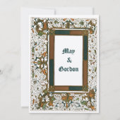 Vorlage für mittelalterliche Illuminierte Hochzeit (Rückseite)