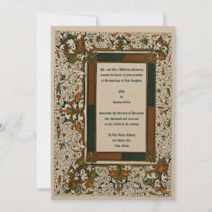 Vorlage für mittelalterliche Illuminierte Hochzeit