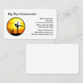 Vorlage für moderne Baukarten Visitenkarte (Vorne/Hinten)