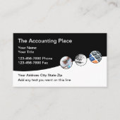 Vorlage für moderne Business Accounts Visitenkarte (Vorderseite)