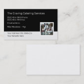 Vorlage für moderne Catering-Services Visitenkarte (Vorne/Hinten)