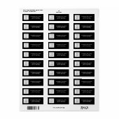 Vorlage für moderne Firmenlogo Name-Adresse Schwar (Vorne)