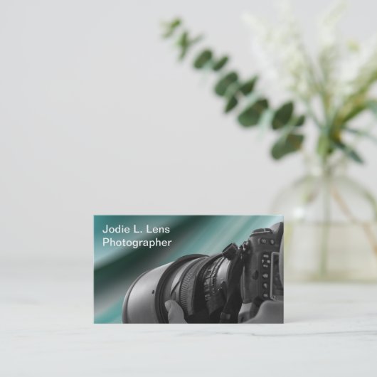 Vorlage für moderne Fotografen Visitenkarte (Stehend Vorderseite)