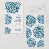 Vorlage für moderne Frauen mit floralen Visitenkar Visitenkarte (Vorne/Hinten)