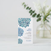 Vorlage für moderne Frauen mit floralen Visitenkar Visitenkarte (Stehend Vorderseite)