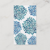 Vorlage für moderne Frauen mit floralen Visitenkar Visitenkarte (Rückseite)