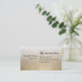 Vorlage für moderne Gold Foil Texture Business Car Visitenkarte (Stehend Vorderseite)