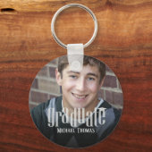 Vorlage für moderne Graduate Foto Keepake Schlüsselanhänger (Vorderseite)