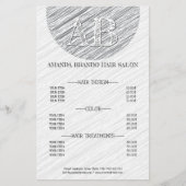 Vorlage für moderne graue Stroke Hintergrundpreisl Flyer (Vorne)